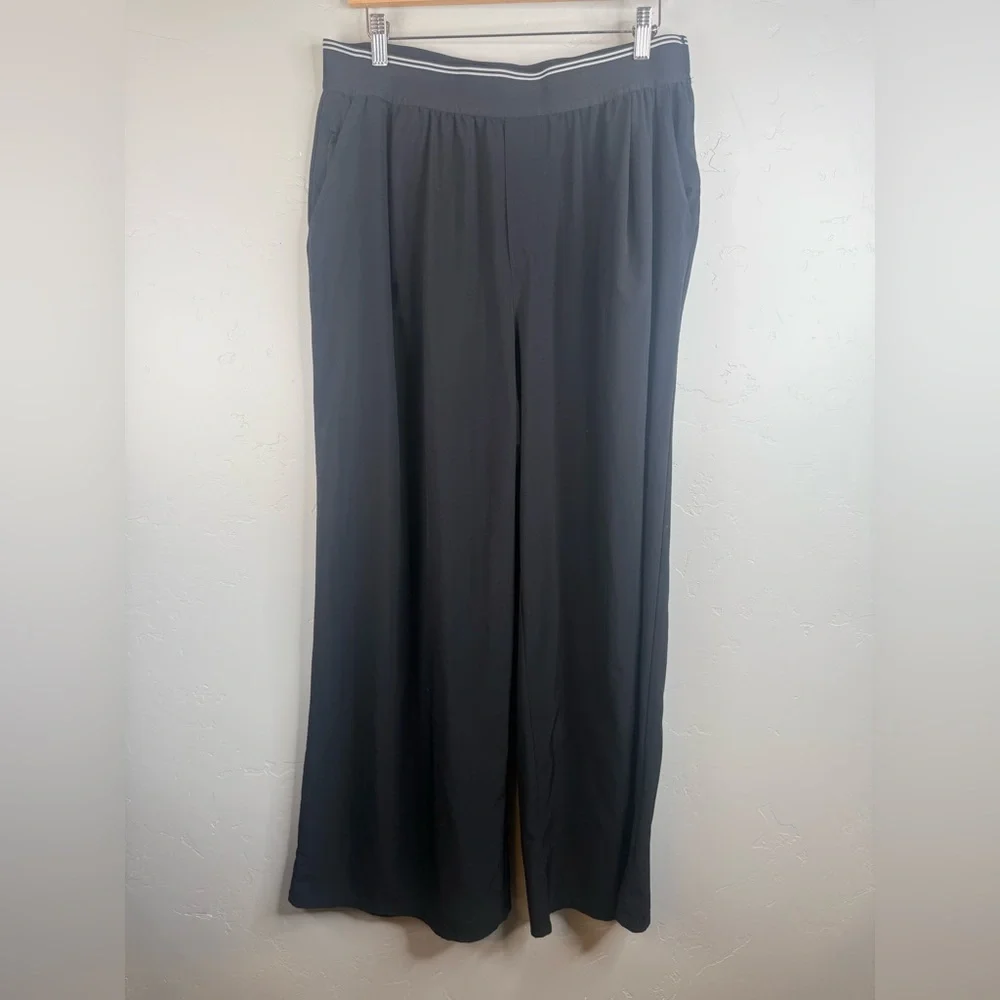 Athleta Women's Stratosphere High Rise Wide Leg Black Pants Size XL - Picture 5 of 13